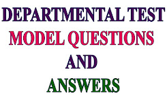 DEPARTMENTAL TEST MODEL QUESTIONS AND ANSWERS