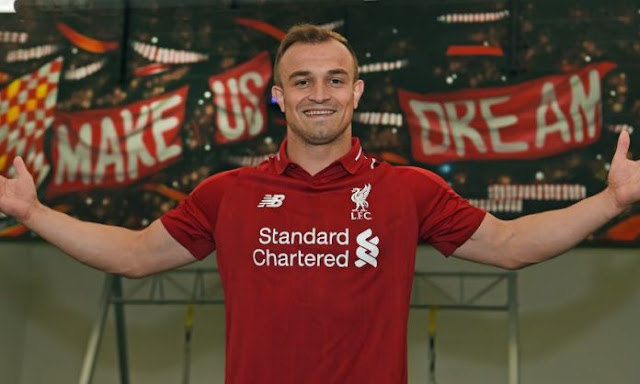 Shaqiri happy to link up with Salah after completing Liverpool move