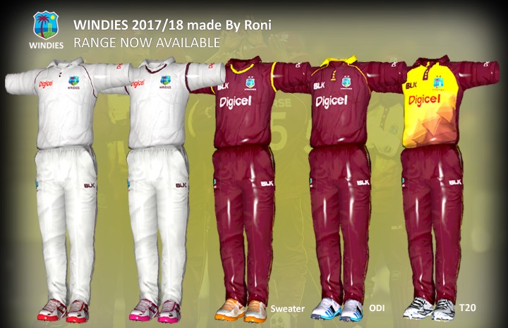 west indies cricket new kit