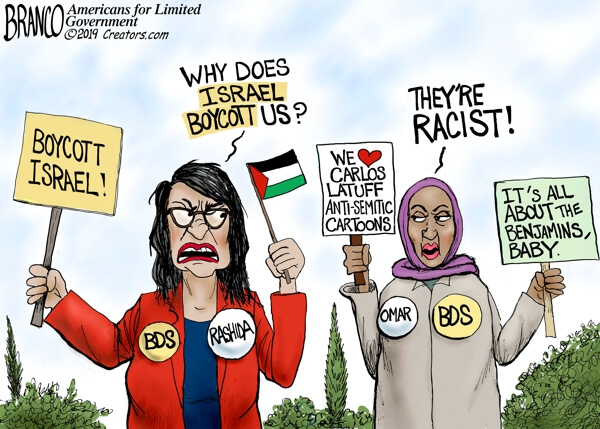 Image result for rashida tlaib ilhan omar israel cartoon