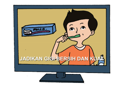 iklan jadikan gigi bersih dan kuat