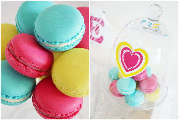 Modern Color Pop Valentine's Day Desserts Table - BirdsParty.com