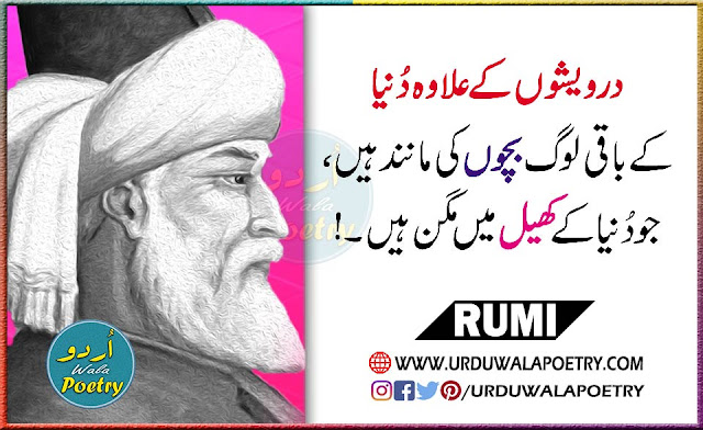 Maulana Rumi Quotes about Dervishes, Motivational & Inspirational Quotes in Urdu