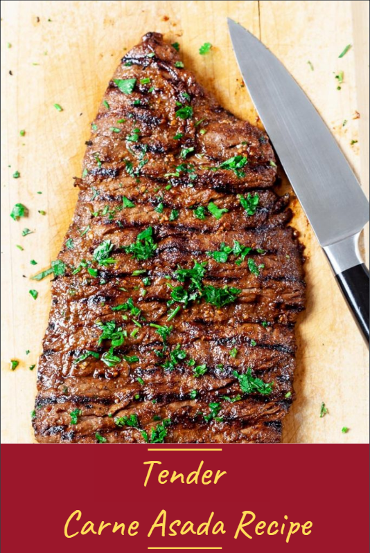 Tender Carne Asada Recipe my health Three