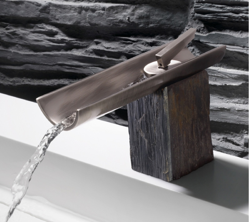 If It's Hip, It's Here (Archives) Bath Faucets That Combine Modern