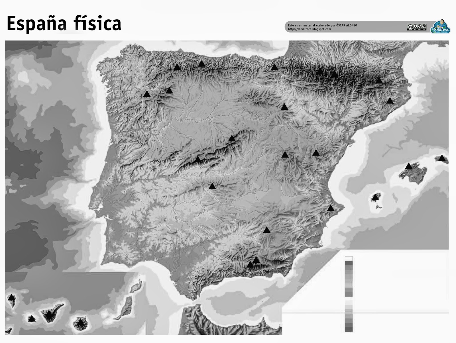RECURSOS | Mapas mudos España ~ La Eduteca