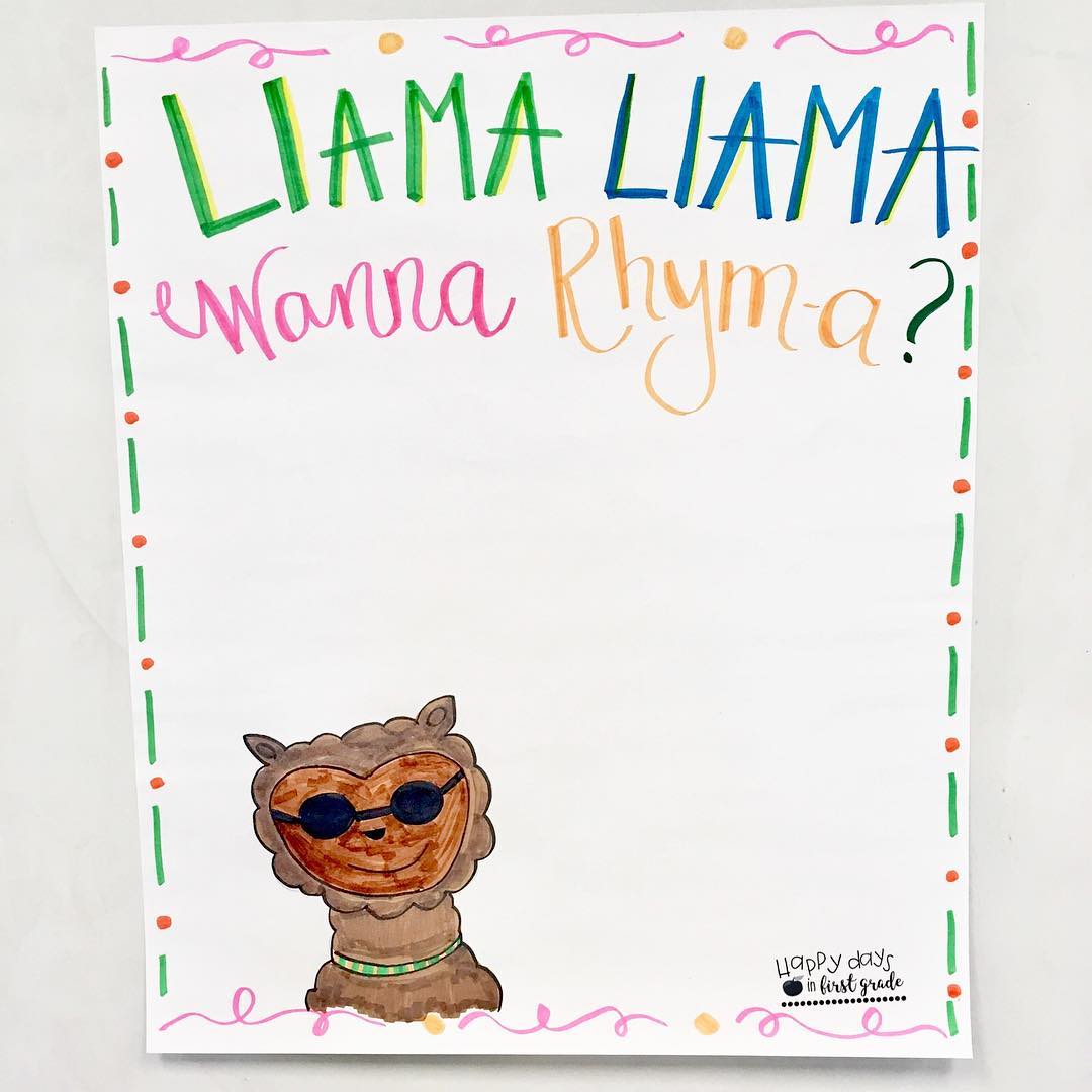 Llama Llama Red Pajama Rhyming Activities