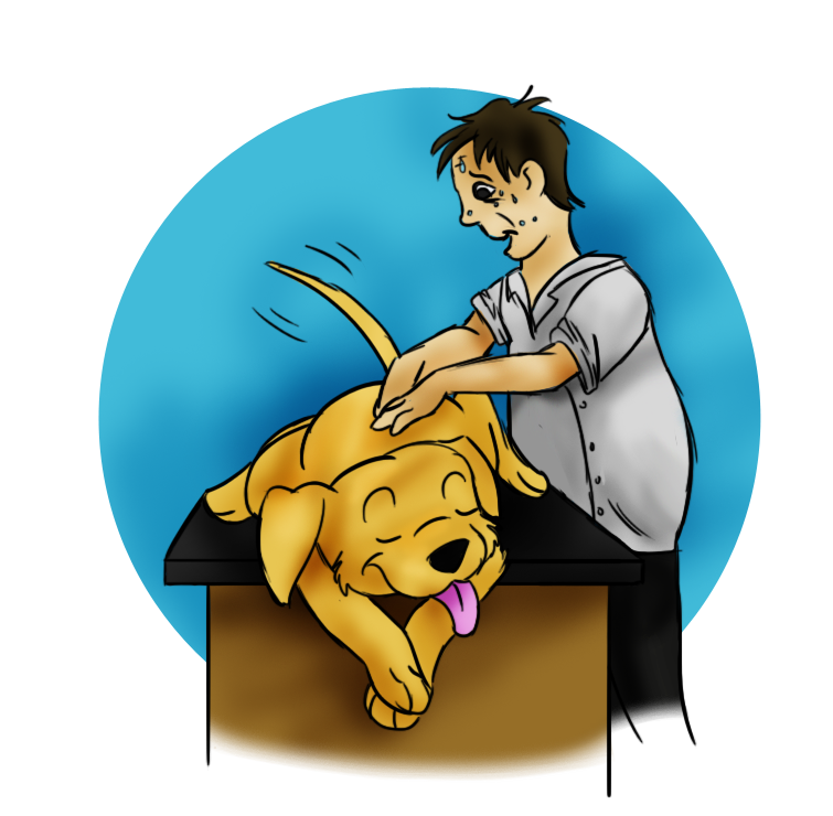 dog massage clipart - photo #2