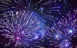 happy christmas wallpapers desktop background backgrounds themes holiday animated fireworks psp purple firework