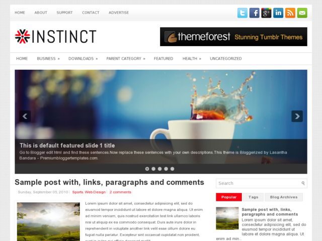 Instinct Blogger Template