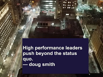 High performance leaders...