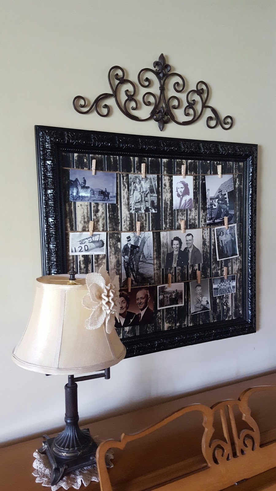 Creative Decor by Brooke How to display old family pictures.