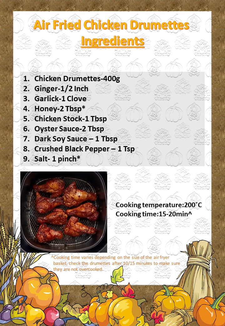 SK Blog Air Fried Chicken Drumettes