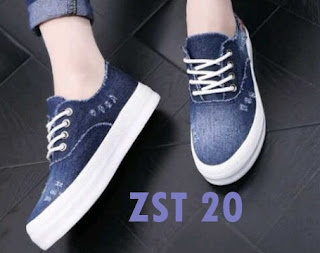 Sepatu Kets Wanita Sneakers Jeans Casual Trendy Murah Terbaru