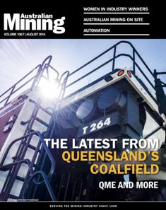 Australian Mining - August 2016 | ISSN 0004-976X | CBR 96 dpi | Mensile | Professionisti | Impianti | Lavoro | Distribuzione
Established in 1908, Australian Mining magazine keeps you informed on the latest news and innovation in the industry.