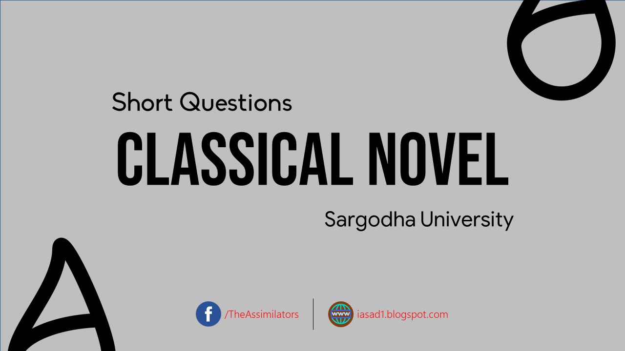 Classical Novel - Short Questions