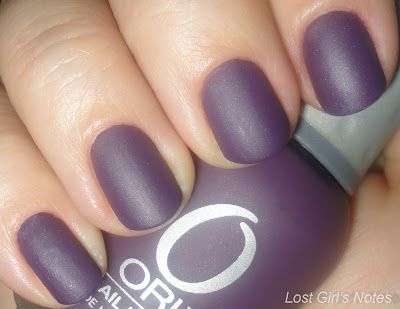 orly purple velvet nail polish