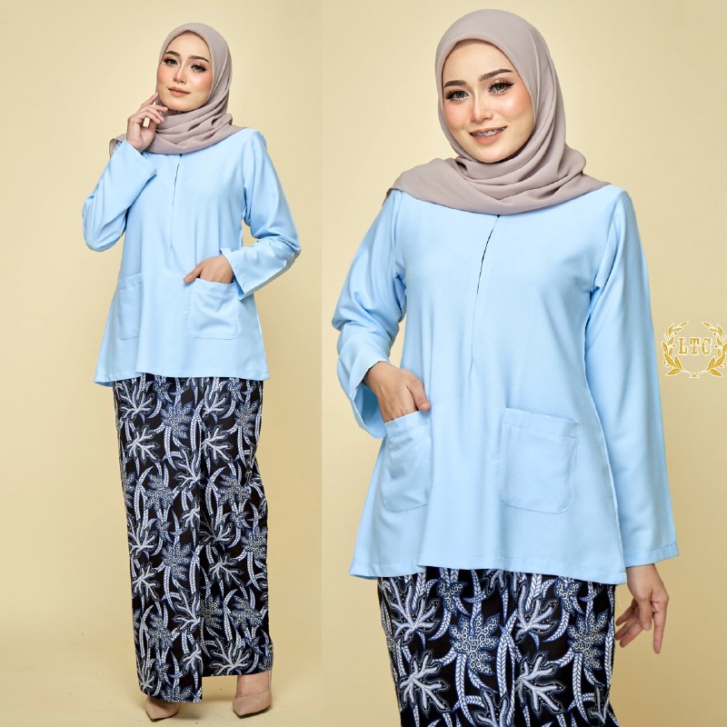Baju Kurung Kedah Kain Batik Inginkan Baju Raya Sedondon