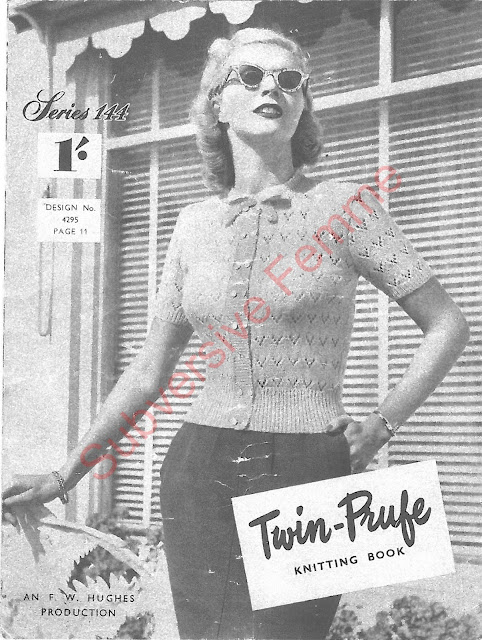 The Vintage Pattern Files: Free 1950's Knitting Patterns - Twin-Prufe Series No.144 The Vintage Pattern Files: Free 1950's Knitting Patterns - Twin-Prufe Series No.144