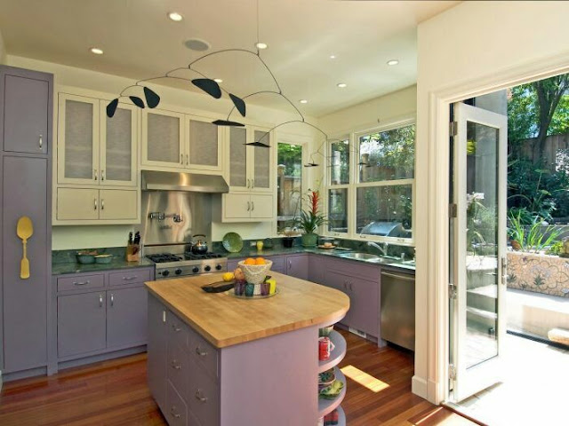 purple kitchen designs