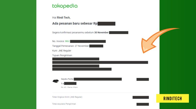 Cara Lengkap Mengirim Pesanan Tokopedia Via Jne Rindi Tech