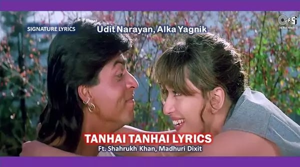 Tanhai Tanhai Lyrics Hindi and English - KOYLA | Udit Narayan, Alka Yagnik | Rajesh Roshan | Indeevar Tanhai Tanhai Lyrics Hindi and English - KOYLA | Udit Narayan, Alka Yagnik | Rajesh Roshan | Indeevar