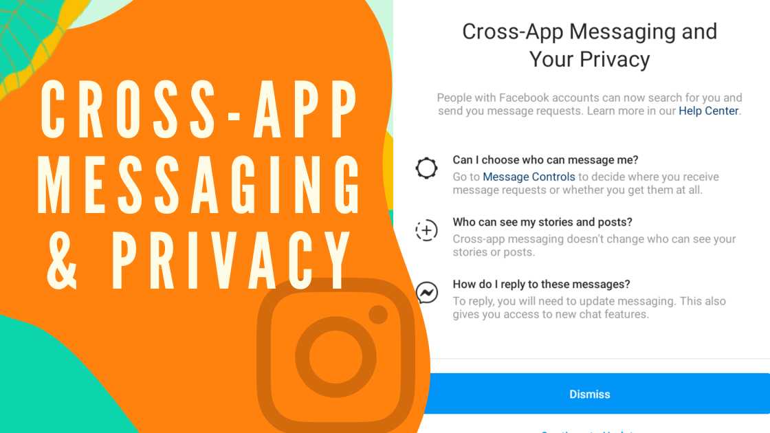 Cross app messaging in Instagram