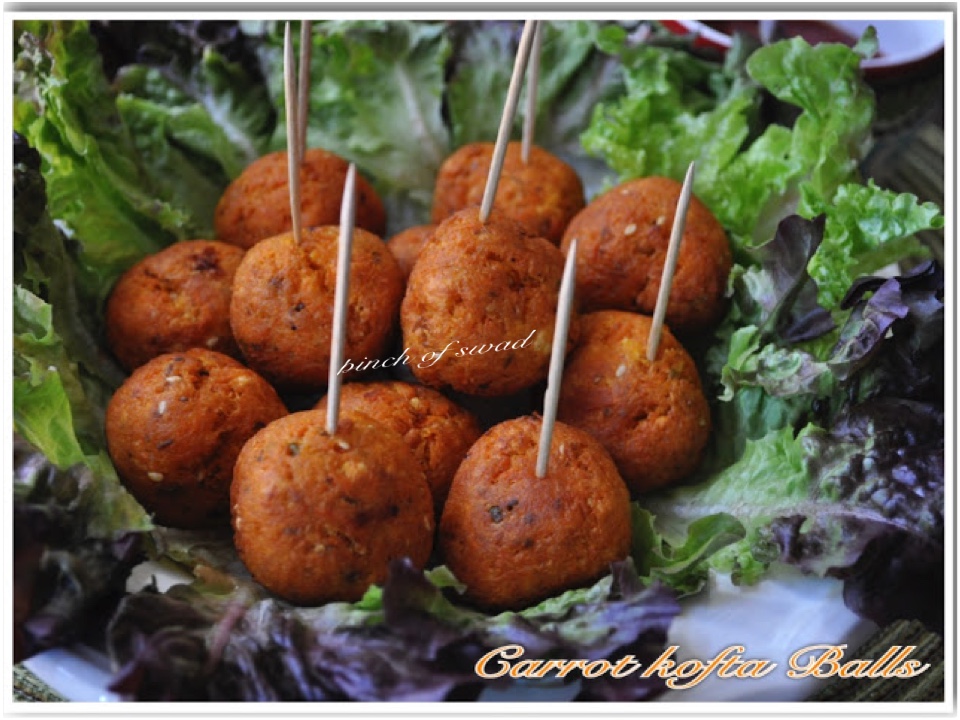 Pinch Of Swad taste that hits the spot! Carrot Kofta Balls