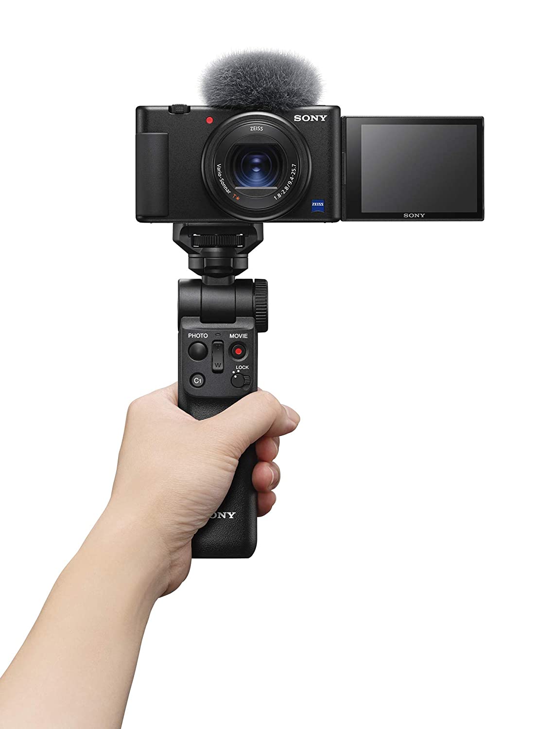 Sony Digital Vlog Camera ZV 1 (Compact, Video Eye AF, Flip Screen, in