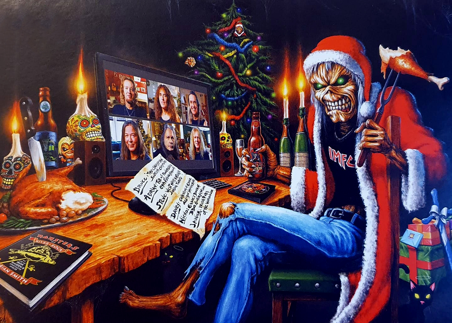 Merry Christmas! Veja cartão de natal oficial do Iron Maiden 2020