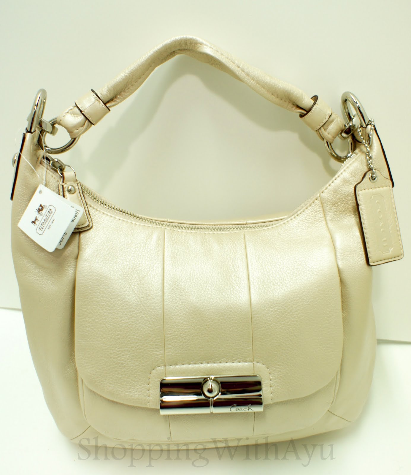 coach kristin leather hobo