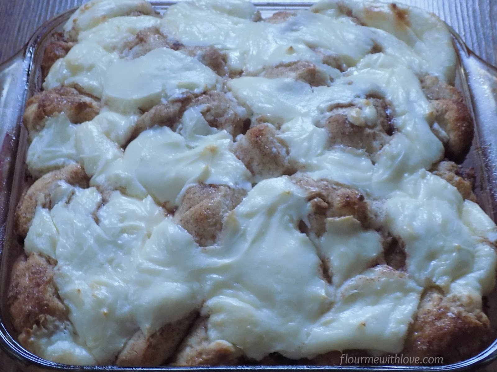 Cream Cheese Cinnamon Roll Bake Flour Me With Love