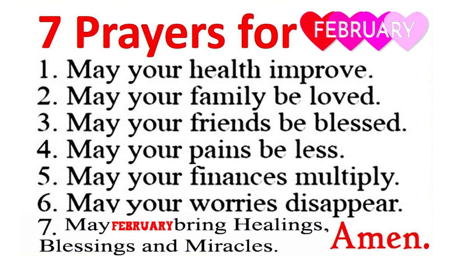7 Prayers for FEBRUARY