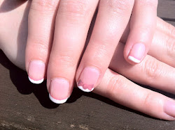 french manicure shellac cnd nail bow rosebud bad polish bows