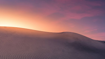 Desert, dunes, sunset, sand, Canary Islands, Spain