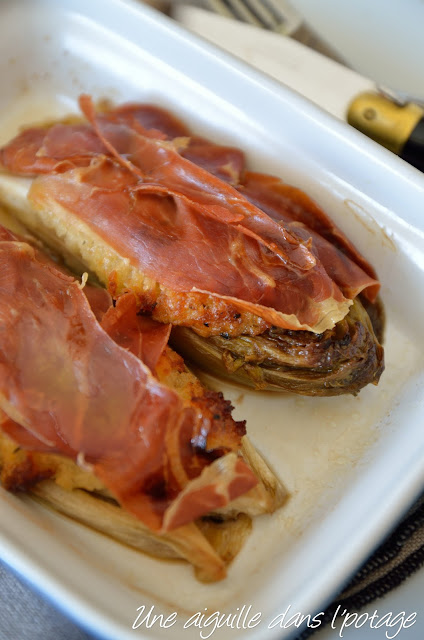 caramelised endive with serrano ham, Yotam Ottolenghi