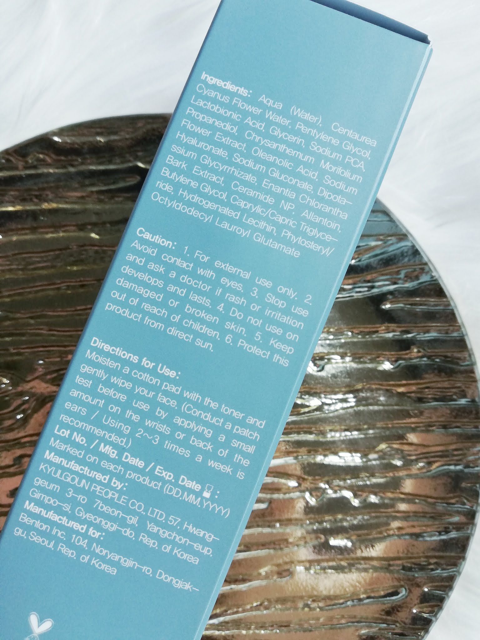 benton pha peeling toner ingredients list