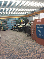 Место просмотра микрофильмов в библиотеке Торонто