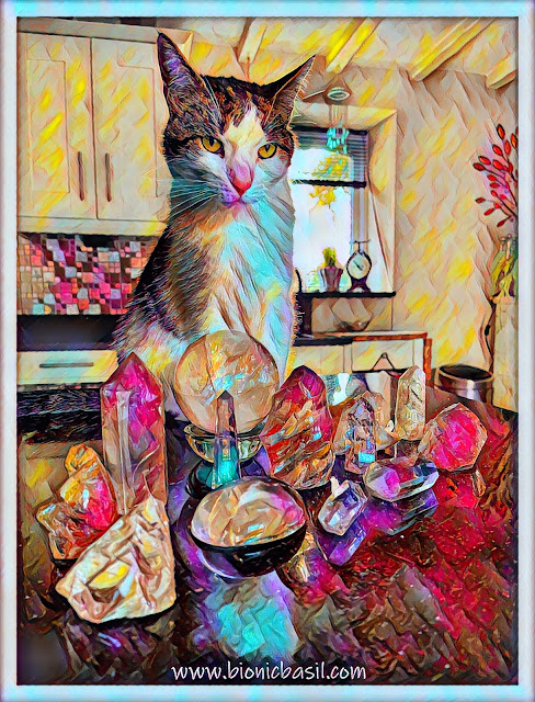 Crystal Mania with Melvyn ©BionicBasil® Caturday Art