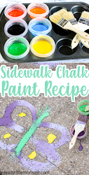 chalk recipe paint sidewalk easy using ingredients homemade fun messylittlemonster craft