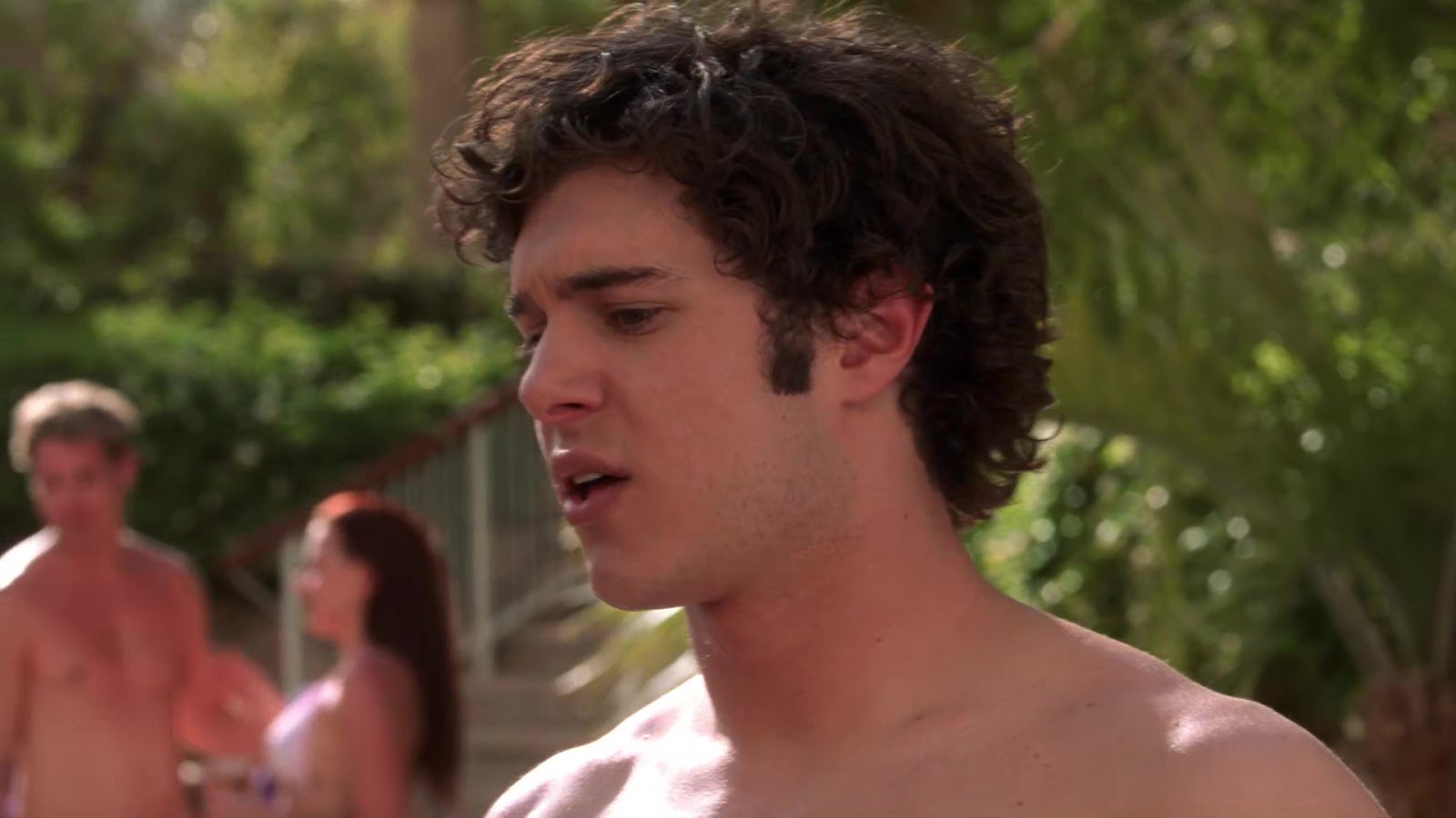 Adam Brody shirtless in The OC 1-26 "The Strip" .