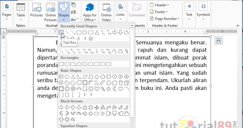[Tutorial] Cara Membuat Vertikal Tulisan Di Word Beserta