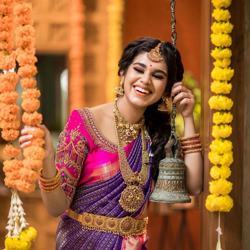 Meenakshi Govindharajan in Latest bridal saree photos