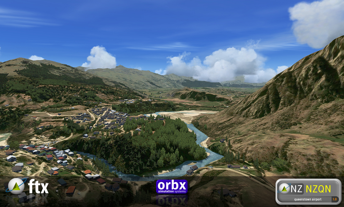 fsx ftx orbx nzqn queenstown airport in new zealand fsx ftx orbx nzqn queenstown airport in new zealand