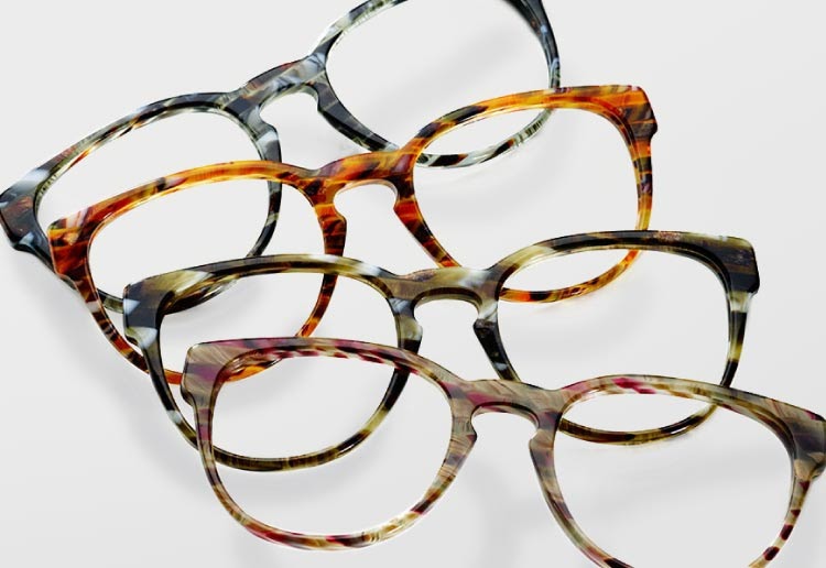 Plastic material used in glasses frames