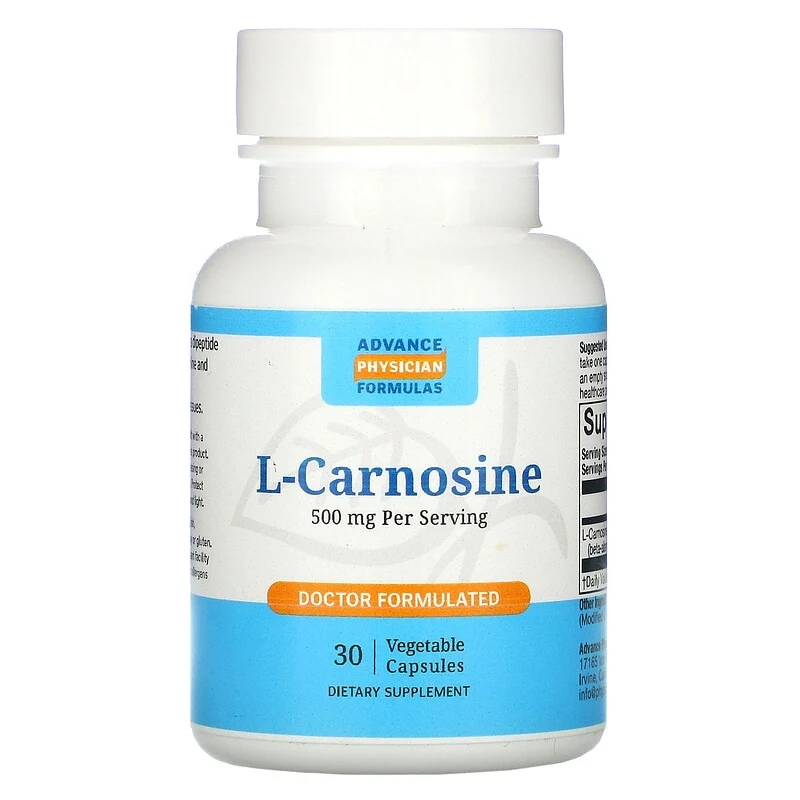 Advance Physician Formulas, L-карнозин, 500 мг, 30 капсул
