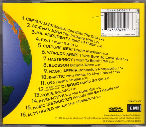 QUEEN **Dance Traxx I** 1996 ITALY CD U96 Captain Jack CULTURE BEAT Voice  EX-IT