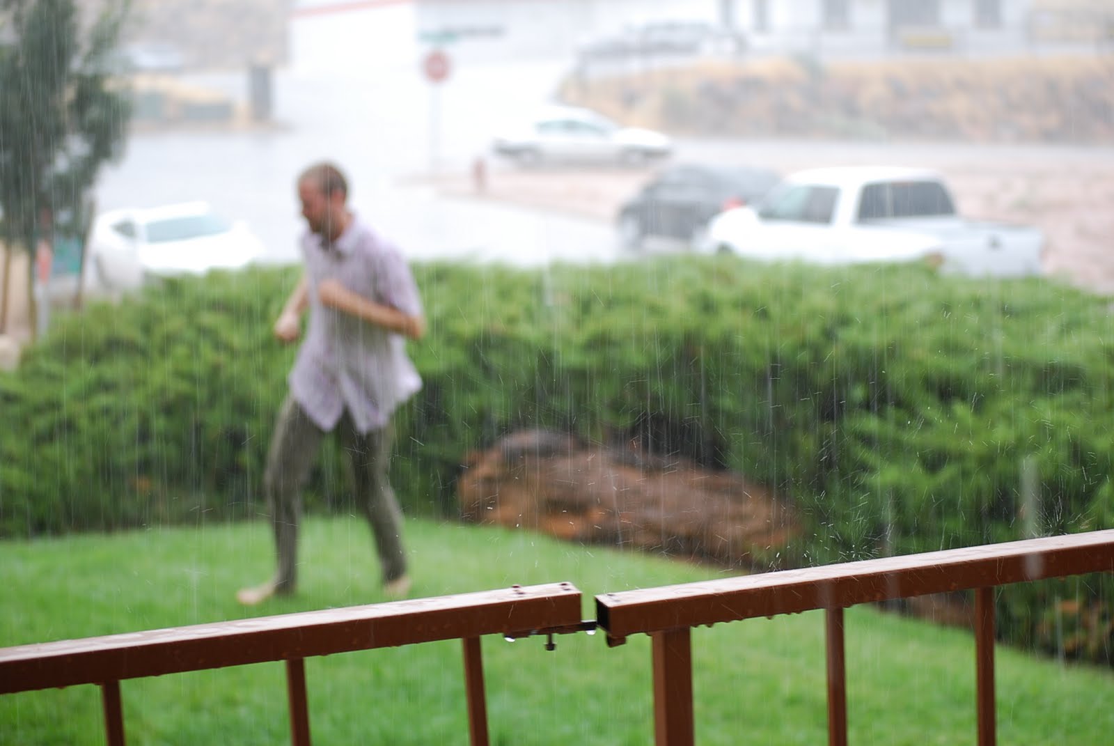 Tayli+Evan+Nixon+Jovi=love: It's raining it's pouring!