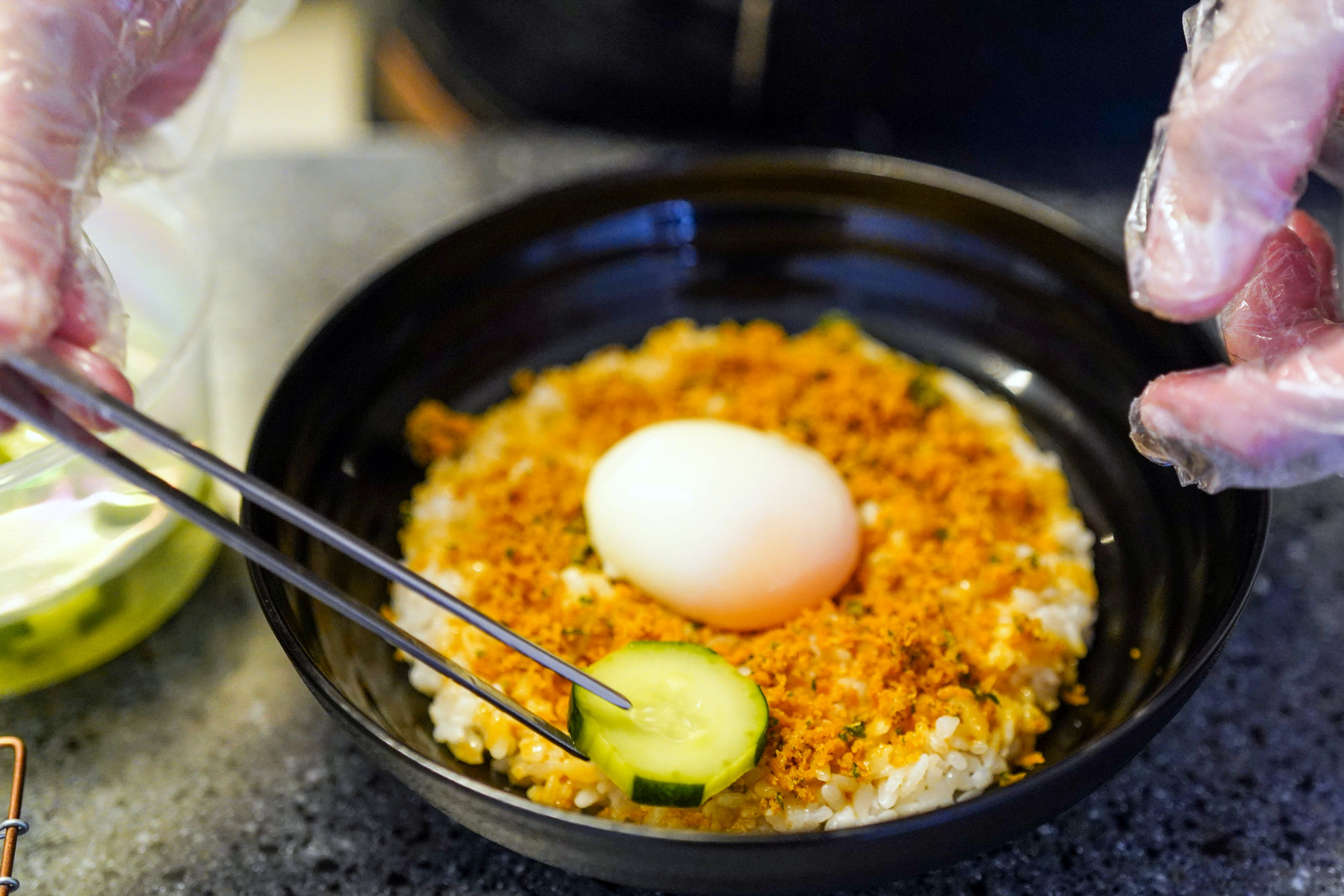 The art of the Japanese rice bowl is beautifully collaged by the Klang