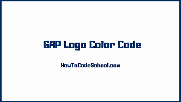GAP Logo Color Code